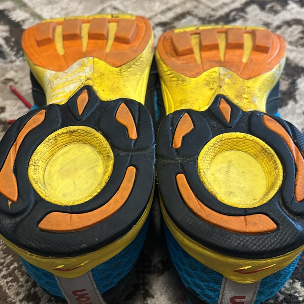 Newton athletic shoe mens 11 active workout outdoor blue yellow motion shoe - Picture 4 of 6